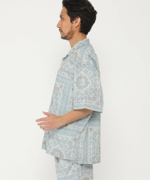 ikka(イッカ)の「CREALY クリアリー 総柄シャツ(シャツ/ブラウス・メンズ・ワイン/ライトグレー/ブラック・M/L/XL)」の18枚目の写真
