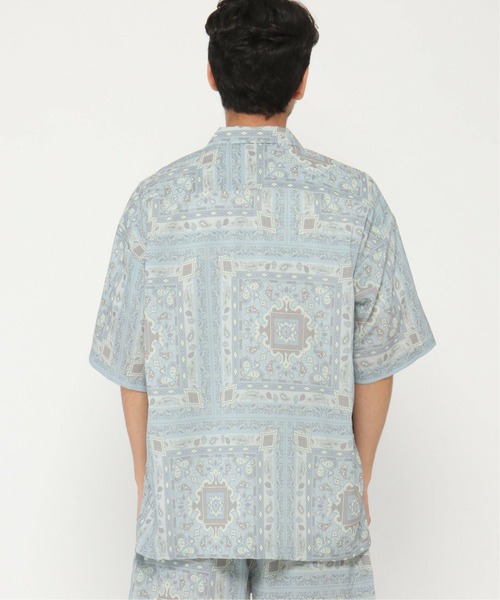 ikka(イッカ)の「CREALY クリアリー 総柄シャツ(シャツ/ブラウス・メンズ・ワイン/ライトグレー/ブラック・M/L/XL)」の19枚目の写真