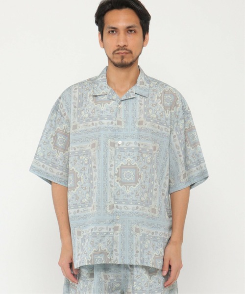ikka(イッカ)の「CREALY クリアリー 総柄シャツ(シャツ/ブラウス・メンズ・ワイン/ライトグレー/ブラック・M/L/XL)」の20枚目の写真