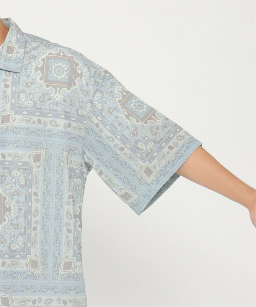 ikka(イッカ)の「CREALY クリアリー 総柄シャツ(シャツ/ブラウス・メンズ・ワイン/ライトグレー/ブラック・M/L/XL)」の21枚目の写真