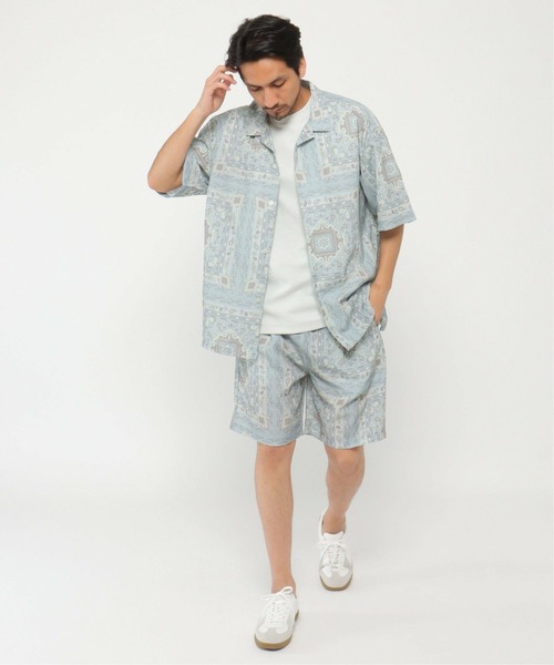 ikka(イッカ)の「CREALY クリアリー 総柄シャツ(シャツ/ブラウス・メンズ・ワイン/ライトグレー/ブラック・M/L/XL)」の15枚目の写真