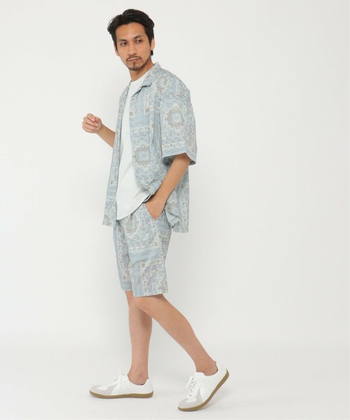 ikka(イッカ)の「CREALY クリアリー 総柄シャツ(シャツ/ブラウス・メンズ・ワイン/ライトグレー/ブラック・M/L/XL)」の14枚目の写真
