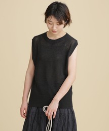 NANO universe | LB.04/コットンスラブテープヤーンニットベスト ノースリーブ(ベスト)
