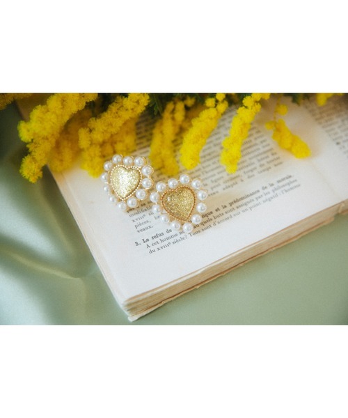 Candy Stripper（キャンディストリッパー）の「DEFORME HEART イヤリング（イヤリング・レディース・グリーン/ゴールド・FREE）」の9枚目の写真