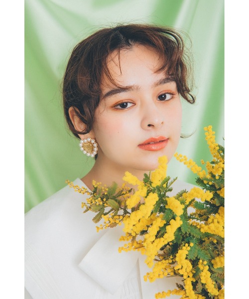 Candy Stripper（キャンディストリッパー）の「DEFORME HEART イヤリング（イヤリング・レディース・グリーン/ゴールド・FREE）」の5枚目の写真