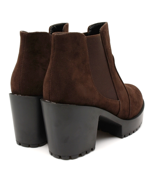 OUTLET(アウトレット)の「【who's who Chico】サイドゴアブーツ(ブーツ・レディース・ダークブラウン/ブラック・MEDIUM/SMALL/LARGE)」の5枚目の写真