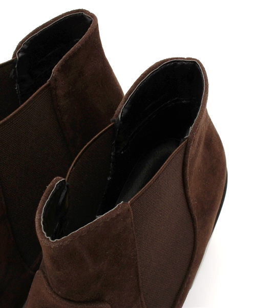 OUTLET(アウトレット)の「【who's who Chico】サイドゴアブーツ(ブーツ・レディース・ダークブラウン/ブラック・MEDIUM/SMALL/LARGE)」の8枚目の写真