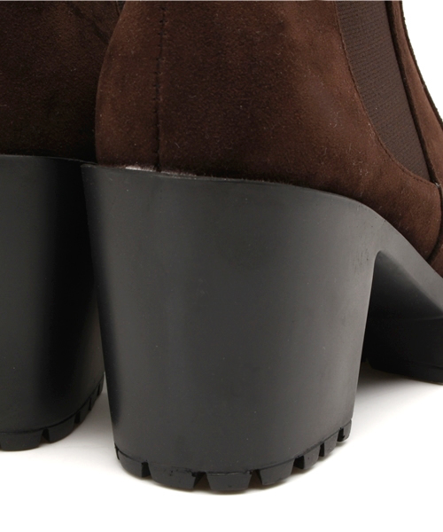 OUTLET(アウトレット)の「【who's who Chico】サイドゴアブーツ(ブーツ・レディース・ダークブラウン/ブラック・MEDIUM/SMALL/LARGE)」の9枚目の写真