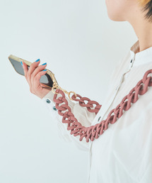 SiNCERE（シンシア）の「アクリル ツイストチェーン ストラップ L【付け替え用スマホショルダーストラップ】（スマホグッズ・メンズ）」