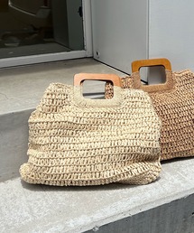 Riberry | スクエアハンドルカゴバッグ(かごバッグ)