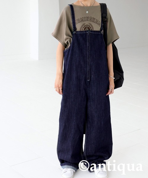antiqua(アンティカ)の「即こなれる。カレッジプリントロゴT(Tシャツ/カットソー・レディース・ブラック/ベージュ/オフホワイト/カーキ/パープル系その他・FREE)」の17枚目の写真