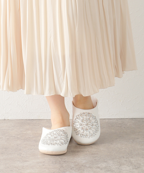 La TOTALITE(ラトータリテ)の「【Fatima Morocco/ファティマ モロッコ】スパンコールバブーシュ(その他シューズ・レディース・ホワイト・FREE)」の10枚目の写真