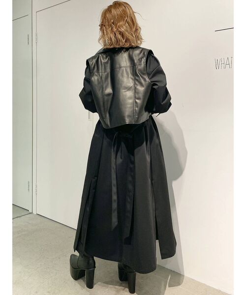 新品GYDA ジェイダ　ライダースベストレイヤード トレンチコート GYDA（ジェイダ）の「ライダースベストレイヤード トレンチ