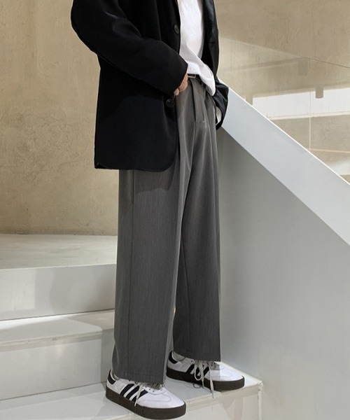 MGV（エムジーヴィー）の「センタープレススラックス（スラックス・メンズ・ブラック/グレー・MEDIUM/LARGE/X-LARGE）」の2枚目の写真