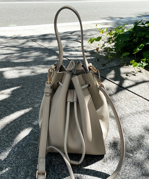 DouDou（ドゥドゥ）の「ベロアコンビワンハンドルドロストBAG（ショルダーバッグ・レディース・ブラック/グレー/グリーン・FREE）」の8枚目の写真