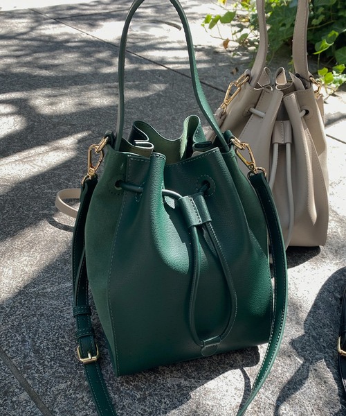 DouDou（ドゥドゥ）の「ベロアコンビワンハンドルドロストBAG（ショルダーバッグ・レディース・ブラック/グレー/グリーン・FREE）」の10枚目の写真