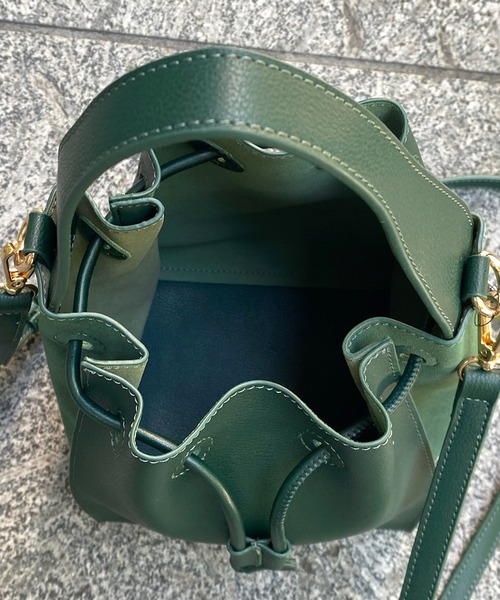 DouDou（ドゥドゥ）の「ベロアコンビワンハンドルドロストBAG（ショルダーバッグ・レディース・ブラック/グレー/グリーン・FREE）」の5枚目の写真