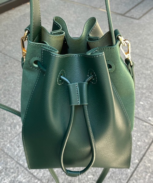 DouDou（ドゥドゥ）の「ベロアコンビワンハンドルドロストBAG（ショルダーバッグ・レディース・ブラック/グレー/グリーン・FREE）」の6枚目の写真