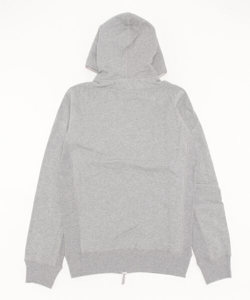 1piu1uguale3 RELAX（ウノピュウノウグァーレトレリラックス）の「【1PIU1UGUALE3 RELAX】1+1＝3 RHINESTONE HOODIE（パーカー・メンズ・ホワイト/ブラック/グレー・MEDIUM/LARGE/X-LARGE）」の4枚目の写真