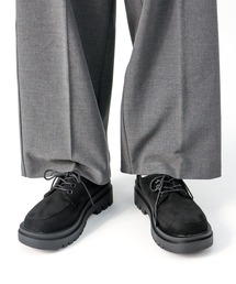 Liberty doll / 軽量 厚底 トラックソール レースアップ オックスフォードシューズ プレーントゥ モカシン ユニセックス(3040) (3041)