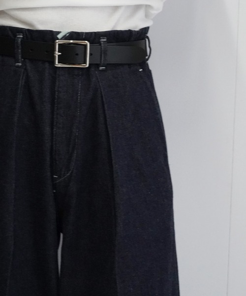 saby（サバイ）の「saby TUCK BAGGY -1OZ BINGO DENIM -ONE WASH-（デニムパンツ・メンズ・ブラック/インディゴブルー・S/M）」の5枚目の写真