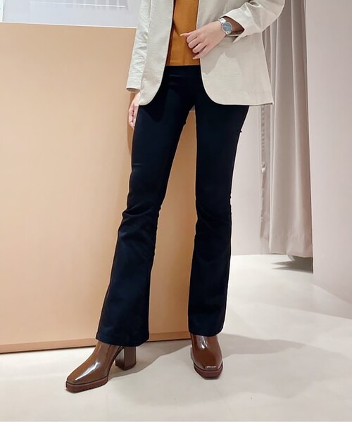 ESPERANZA(エスペランサ)の「ソフトスクエアトゥワークソールショートブーツ(ブーツ・レディース・ブラック/ブラウン系/アイボリー・M/S/LL/L)」の10枚目の写真