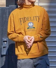 EMBLEM LOGO MOCKNECK / エンブレム刺繍 モックネック スウェット