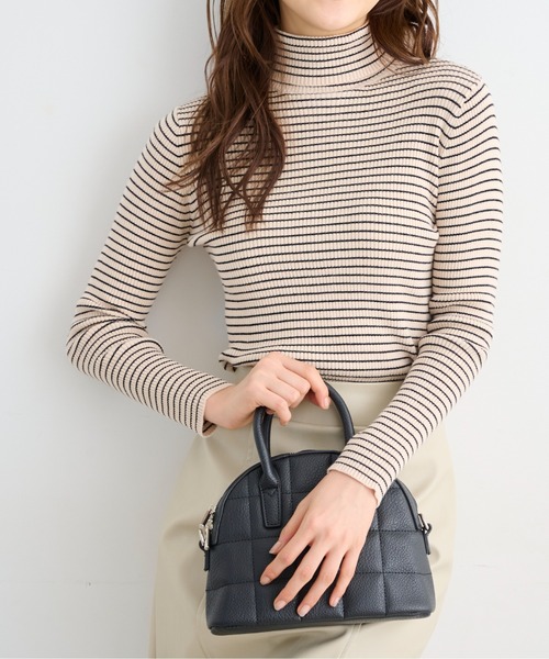 FREE'S MART(フリーズマート)の「◆タートルネックリブニット(ニット/セーター・レディース・ブラック/ピンク/ホワイト/ホワイト系その他/ブラウン/ブルー・FREE)」の2枚目の写真