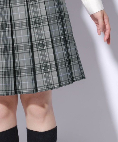 repipi armario（レピピ アルマリオ）の「【2023卒服】チェックプリーツスカート（スカート・キッズ・グリーン系その他/ベージュ系その他/グレー系その他/チャコールグレー・SMALL/MEDIUM/LARGE/X-LARGE）」の5枚目の写真