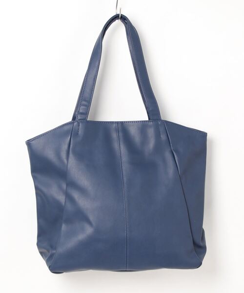 mimis（ミイーミイーズ）の「WORK BAG　合皮（トートバッグ・レディース・ライトベージュ/ネイビー・FREE）」の2枚目の写真