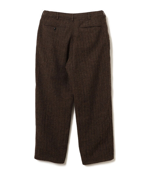 BEAMS（ビームス）の「BEAMS / ウールリネン ワイドテーパード スラックス（スラックス・メンズ・ブラウン・SMALL/MEDIUM/LARGE/X-LARGE）」の6枚目の写真