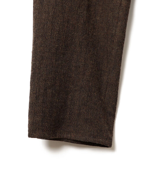 BEAMS（ビームス）の「BEAMS / ウールリネン ワイドテーパード スラックス（スラックス・メンズ・ブラウン・SMALL/MEDIUM/LARGE/X-LARGE）」の8枚目の写真