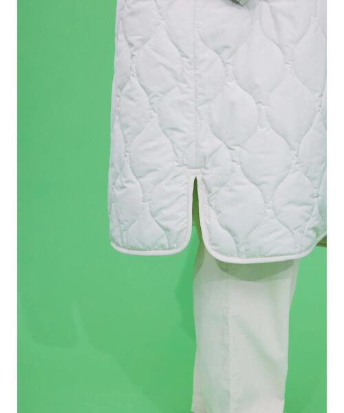 AMERICAN HOLIC(アメリカンホリック)の「あったかリバーシブルキルティングコート(ノーカラーコート・レディース・ブラック/アイボリー/モカ・M/L)」の15枚目の写真