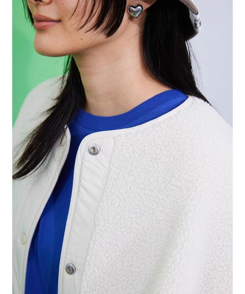 AMERICAN HOLIC(アメリカンホリック)の「あったかリバーシブルキルティングコート(ノーカラーコート・レディース・ブラック/アイボリー/モカ・M/L)」の21枚目の写真