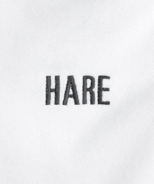 HARE（ハレ）の「HAREロゴスウェット(HARE)（スウェット・メンズ・オフホワイト/ブラック/グリーン・MEDIUM/SMALL）」の18枚目の写真