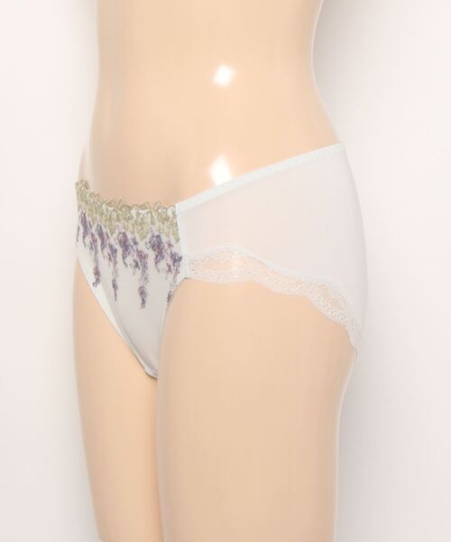 AMOSTYLE BY Triumph（アモスタイルバイトリンプ）の「レギュラーショーツ ガーデニングレース AMST1407 Hikini JX（ショーツ・レディース・グリーン/ブラウン/パープル/ブルー/シルバー/ベージュ・M/L）」の16枚目の写真