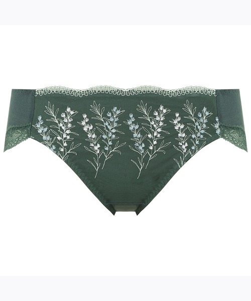 AMOSTYLE BY Triumph（アモスタイルバイトリンプ）の「レギュラーショーツ ガーデニングレース AMST1407 Hikini JX（ショーツ・レディース・グリーン/ブラウン/パープル/ブルー/シルバー/ベージュ・M/L）」の3枚目の写真