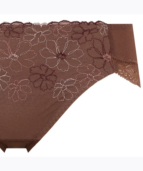 AMOSTYLE BY Triumph（アモスタイルバイトリンプ）の「レギュラーショーツ ガーデニングレース AMST1407 Hikini JX（ショーツ・レディース・グリーン/ブラウン/パープル/ブルー/シルバー/ベージュ・M/L）」の15枚目の写真