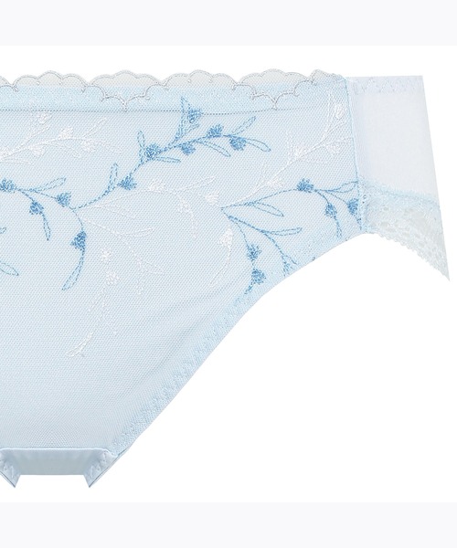 AMOSTYLE BY Triumph（アモスタイルバイトリンプ）の「レギュラーショーツ ガーデニングレース AMST1407 Hikini JX（ショーツ・レディース・グリーン/ブラウン/パープル/ブルー/シルバー/ベージュ・M/L）」の7枚目の写真