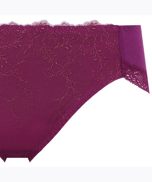 AMOSTYLE BY Triumph（アモスタイルバイトリンプ）の「レギュラーショーツ ガーデニングレース AMST1407 Hikini JX（ショーツ・レディース・グリーン/ブラウン/パープル/ブルー/シルバー/ベージュ・M/L）」の12枚目の写真