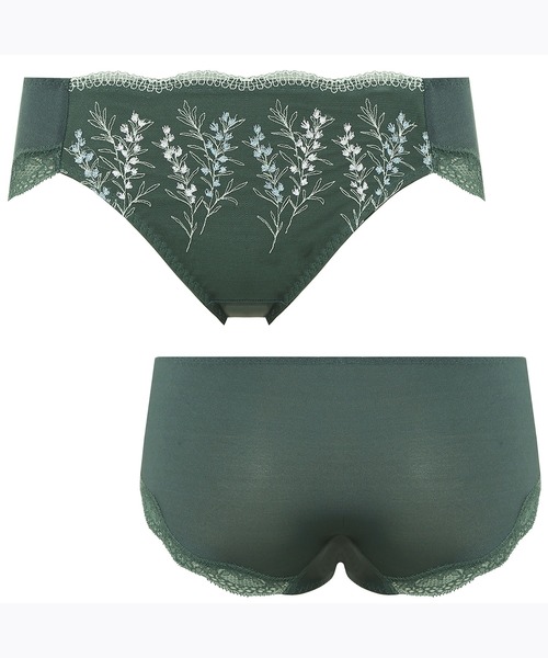 AMOSTYLE BY Triumph（アモスタイルバイトリンプ）の「レギュラーショーツ ガーデニングレース AMST1407 Hikini JX（ショーツ・レディース・グリーン/ブラウン/パープル/ブルー/シルバー/ベージュ・M/L）」の8枚目の写真