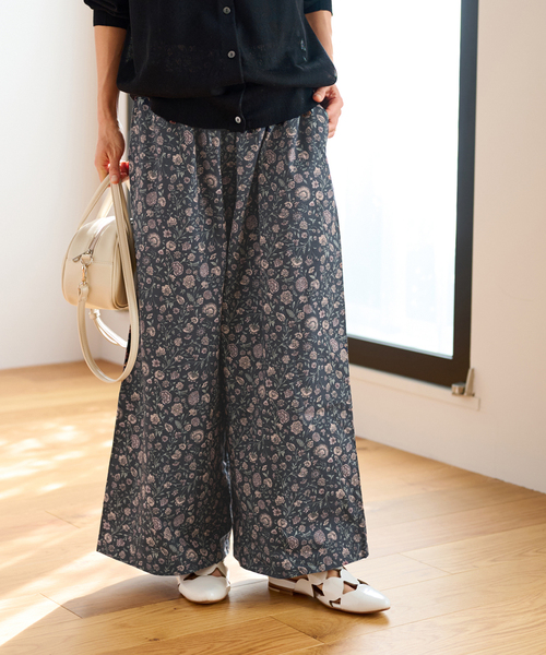 soil（ソイル）の「【SOIL/ソイル】FLOWER PRINT WIDE EASY