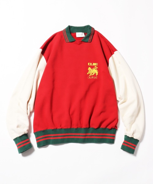 CAL O LINE(キャルオーライン)の「CAL O LINE/キャルオーライン POLO CREW SWEAT ロゴスウェット(スウェット・メンズ・ブラック/レッド・XL/L/M)」の2枚目の写真