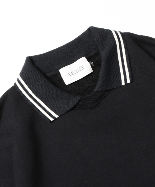CAL O LINE(キャルオーライン)の「CAL O LINE/キャルオーライン POLO CREW SWEAT ロゴスウェット(スウェット・メンズ・ブラック/レッド・XL/L/M)」の8枚目の写真