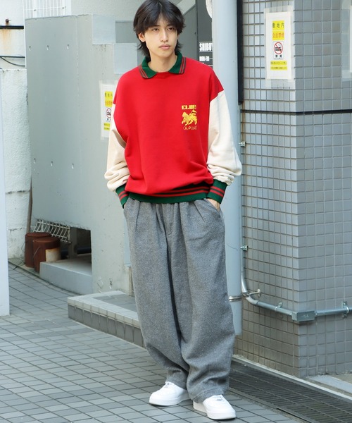 CAL O LINE(キャルオーライン)の「CAL O LINE/キャルオーライン POLO CREW SWEAT ロゴスウェット(スウェット・メンズ・ブラック/レッド・XL/L/M)」の17枚目の写真