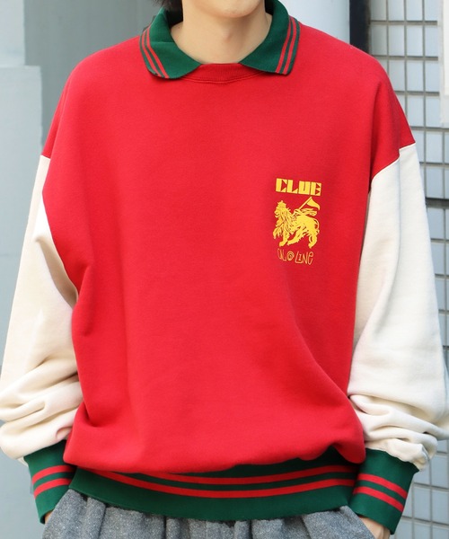 CAL O LINE(キャルオーライン)の「CAL O LINE/キャルオーライン POLO CREW SWEAT ロゴスウェット(スウェット・メンズ・ブラック/レッド・XL/L/M)」の15枚目の写真