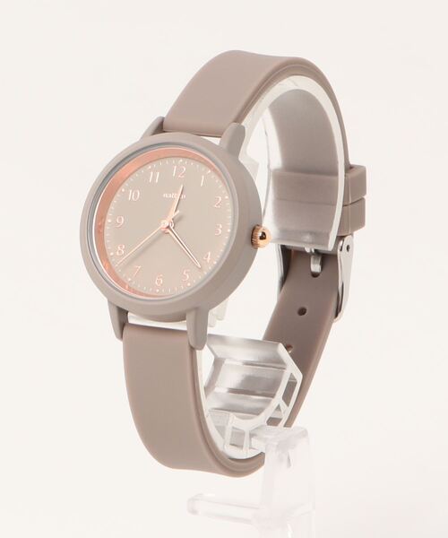 Three Four Time（ｽﾘｰﾌｫｰﾀｲﾑ）の「シリコンバンドウォッチ　/　時計（アナログ腕時計・レディース・ブラック/ホワイト/ピンク・FREE）」の9枚目の写真