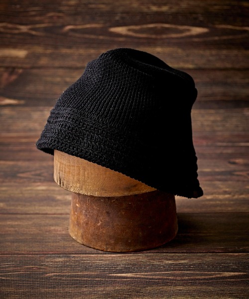 【Mr.FATMAN】 Leather Knit Bucket Hat Mr.FATMAN】 Leather Knit Bucket Hat Mr.FATMAN/ミスターファットマン