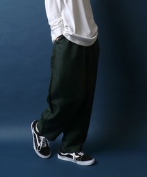 Twill Fabric Tuck Wide Balloon Pants/ツイル タックワイドバルーンパンツ