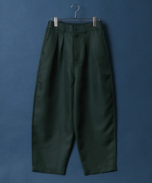 ANPAS（アンパス）の「Twill Fabric Tuck Wide Balloon Pants/ツイル タックワイドバルーンパンツ（スラックス・メンズ・ブルー/グリーン/チャコールグレー/ブラック・S/M/L）」の20枚目の写真
